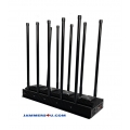 Powerful 10 Bands 200W+ 5G 4G 5Ghz WIFI GPS UHF VHF Jammer up to 150m